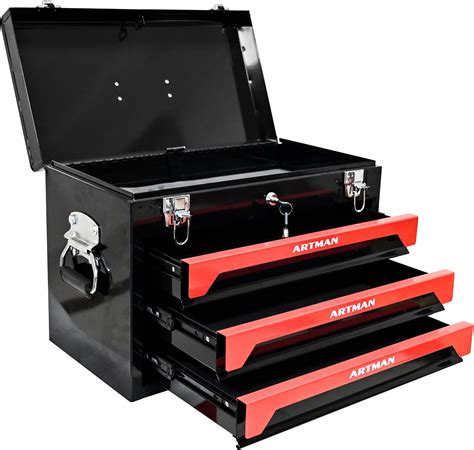 multifunction steel tool box|Amazon.com: Three Drawer Tool Box.